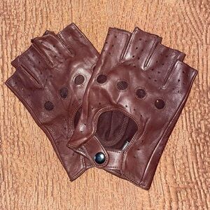 **NEW** Leather Half Finger Gloves